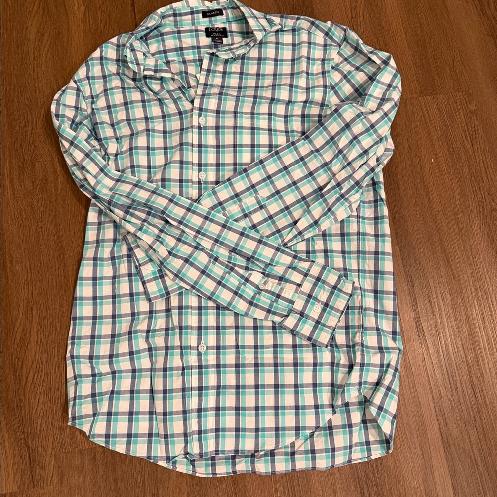 J. Crew Multicolor Plaid Button Down Shirt